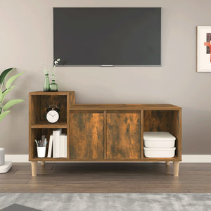 vidaXL TV-Schrank Räuchereiche 100x35x55 cm Holzwerkstoff