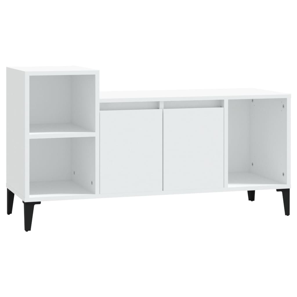 vidaXL TV-Schrank Weiß 100x35x55 cm Holzwerkstoff