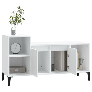 vidaXL TV-Schrank Weiß 100x35x55 cm Holzwerkstoff