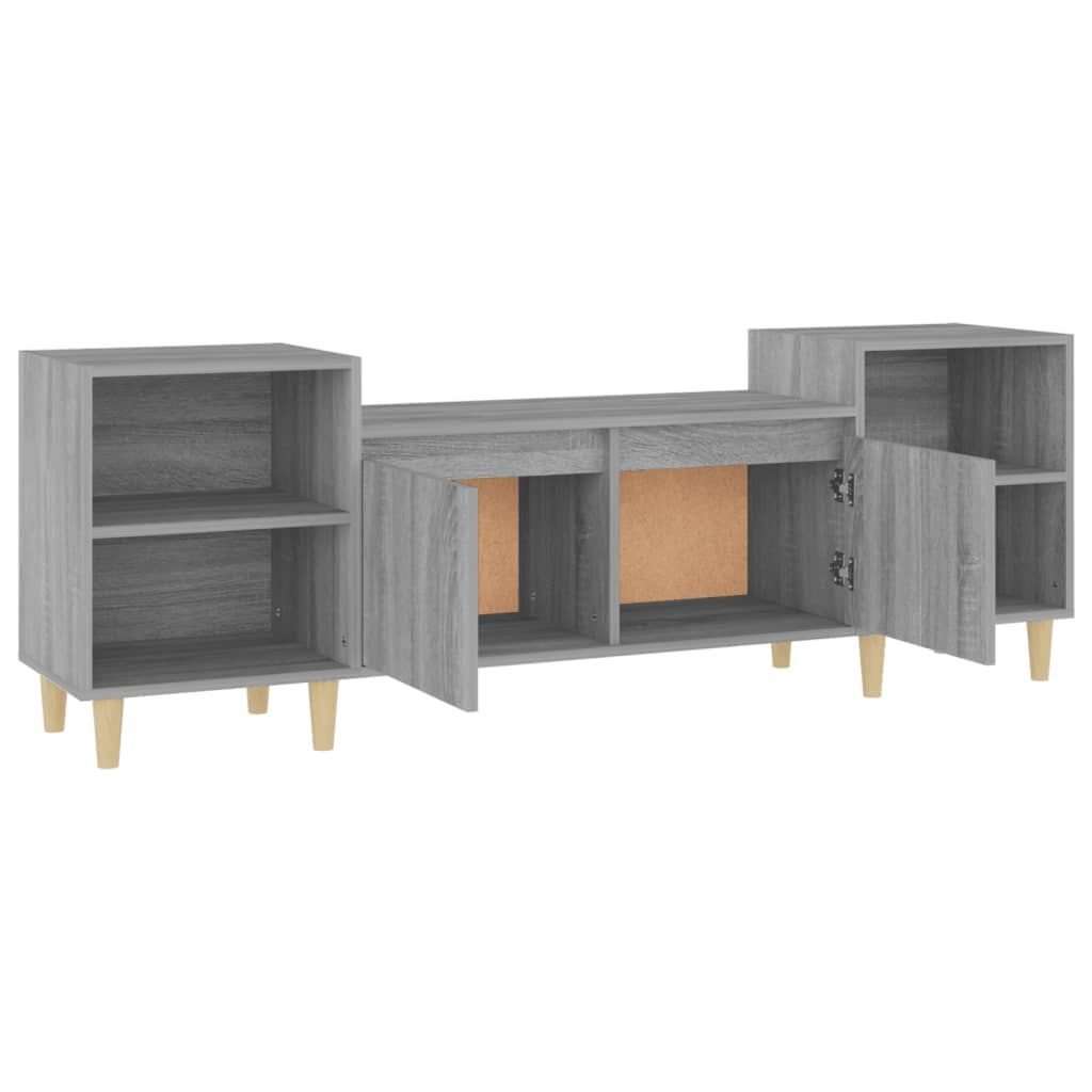 vidaXL TV-Schrank Grau Sonoma 160x35x55 cm Holzwerkstoff