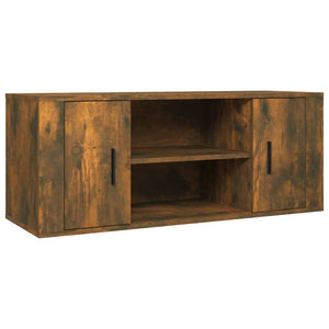 vidaXL TV-Schrank Räuchereiche 100x35x40 cm Holzwerkstoff