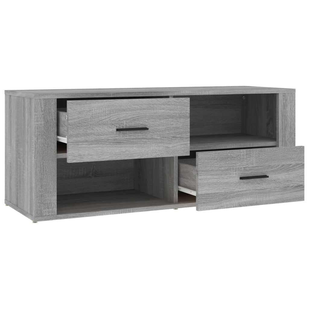 vidaXL TV-Schrank Grau Sonoma 100x35x40 cm Holzwerkstoff