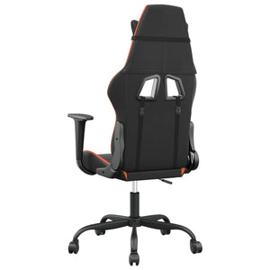 vidaXL Gaming-Stuhl Schwarz und Orange Kunstleder