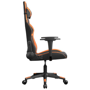 vidaXL Gaming-Stuhl Schwarz und Orange Kunstleder