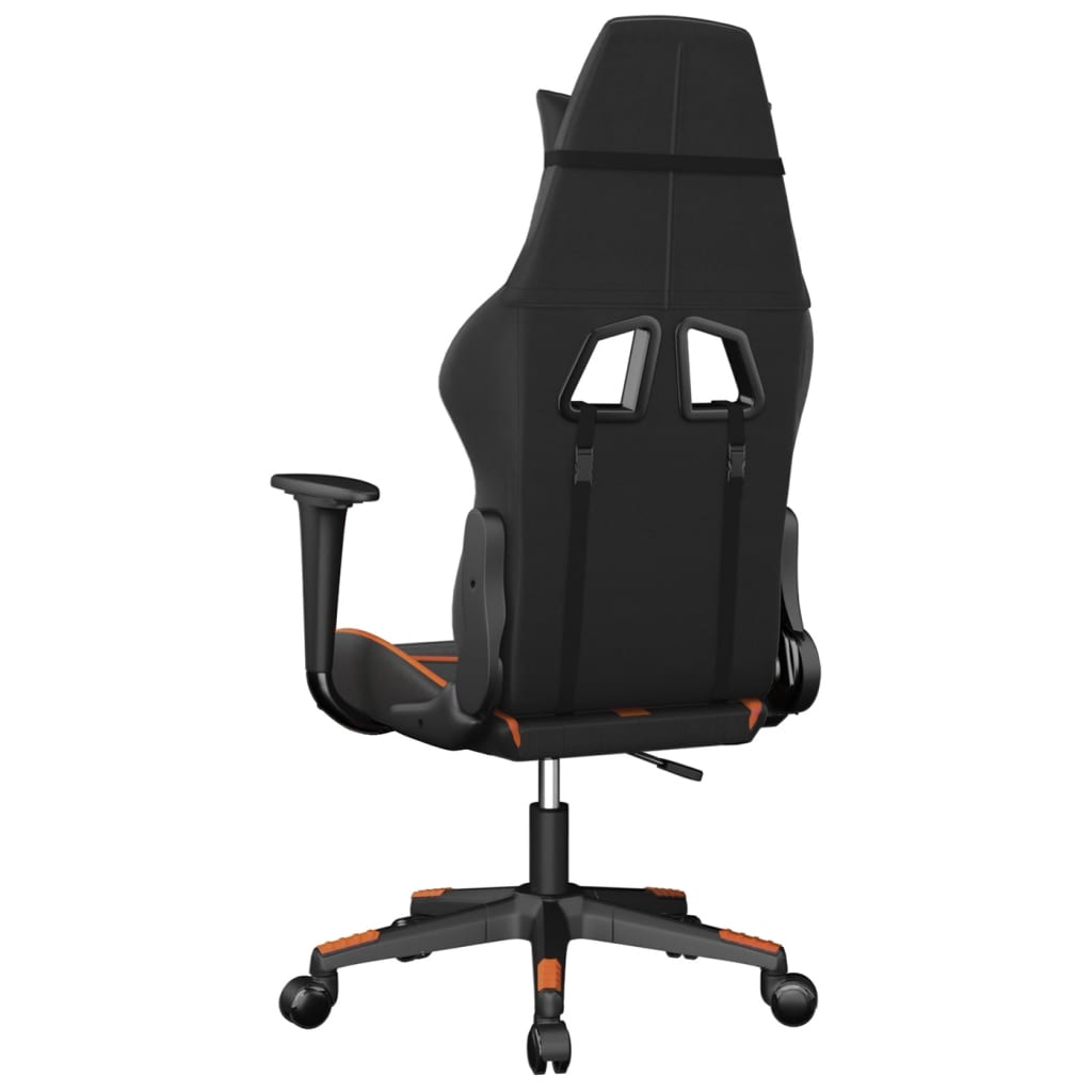 vidaXL Gaming-Stuhl Schwarz und Orange Kunstleder