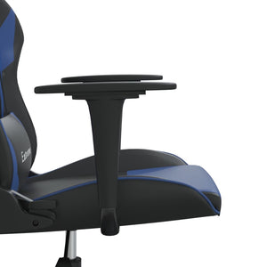 vidaXL Gaming-Stuhl Schwarz und Blau Kunstleder