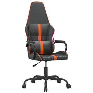 vidaXL Gaming-Stuhl Schwarz und Orange Kunstleder