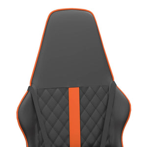 vidaXL Gaming-Stuhl Schwarz und Orange Kunstleder