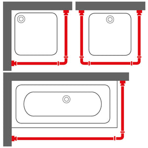 Sealskin Duschvorhangstangen-Set Easy-Roll Schwarz