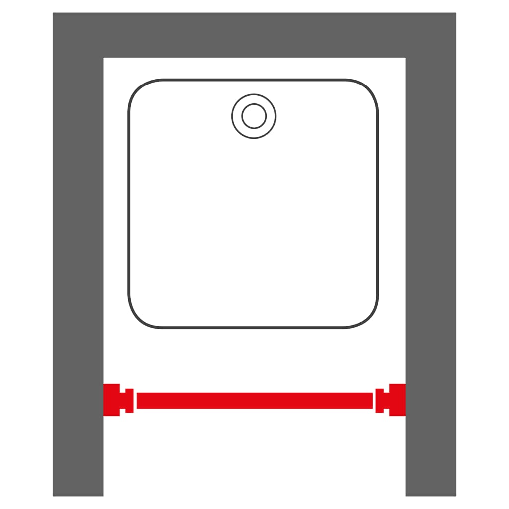 Sealskin Teleskop-Duschvorhangstange 80-130 cm Schwarz