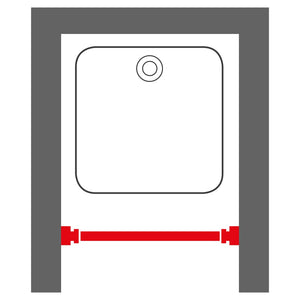 Sealskin Teleskop-Duschvorhangstange 80-130 cm Schwarz