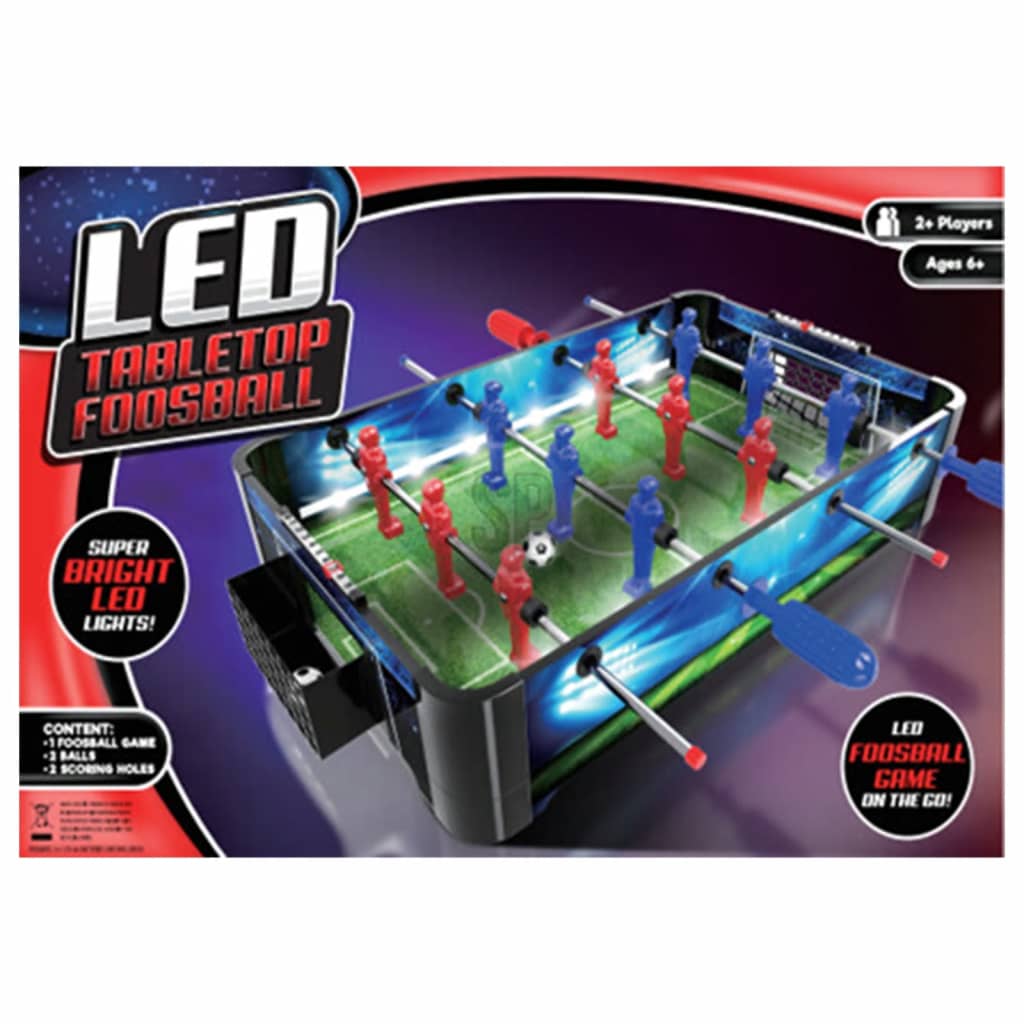 Tender Toys Kickertisch mit LED-Leuchten 48,5x30x8,5 cm TENDER TOYS