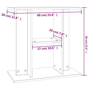 Aquariumständer Sonoma-Eiche 60x30x60 cm Holzwerkstoff Stilecasa