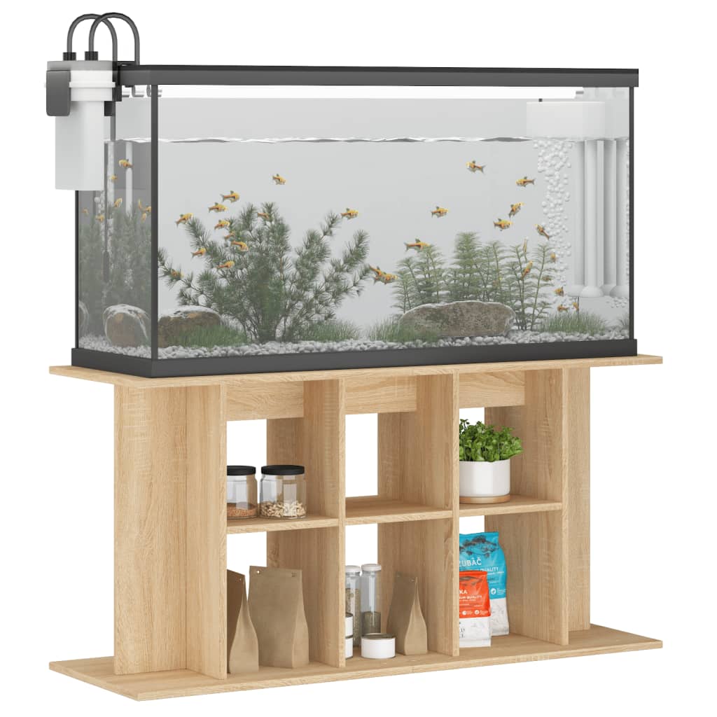 Aquariumständer Sonoma-Eiche 120x40x60 cm Holzwerkstoff Stilecasa