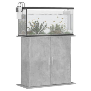 vidaXL Aquariumständer Betongrau 81x36x73 cm Holzwerkstoff