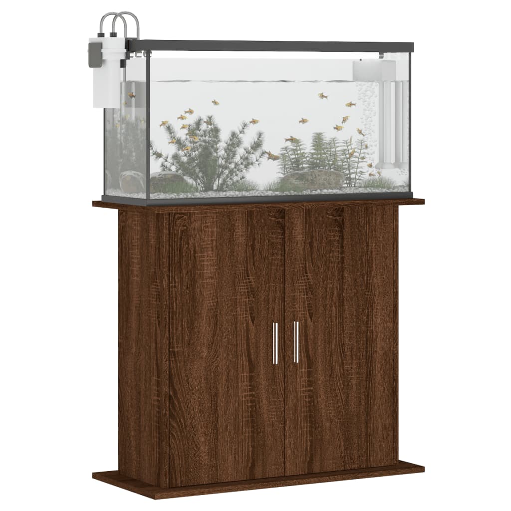 vidaXL Aquariumständer Braun Eichen-Optik 81x36x73 cm Holzwerkstoff