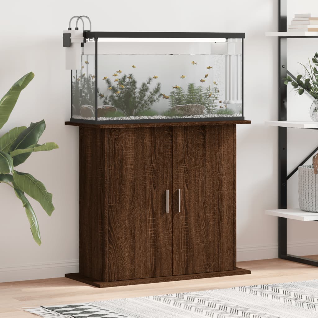 vidaXL Aquariumständer Braun Eichen-Optik 81x36x73 cm Holzwerkstoff