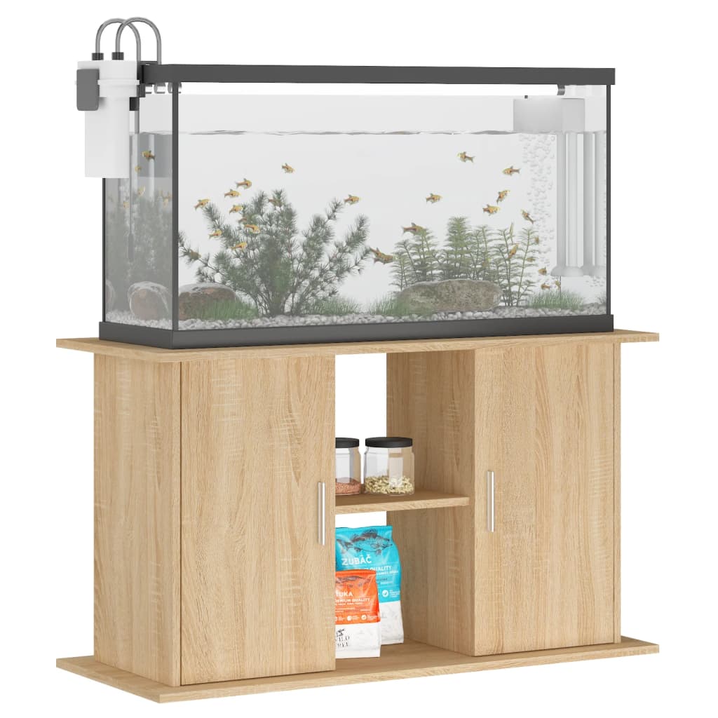 Aquariumständer Sonoma-Eiche 101x41x58 cm Holzwerkstoff Stilecasa