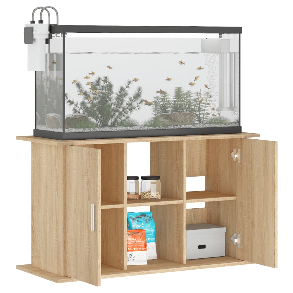 Aquariumständer Sonoma-Eiche 101x41x58 cm Holzwerkstoff Stilecasa