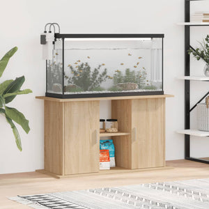 Aquariumständer Sonoma-Eiche 101x41x58 cm Holzwerkstoff Stilecasa