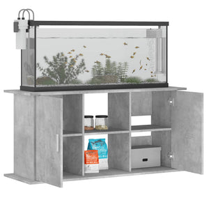 vidaXL Aquariumständer Betongrau 121x41x58 cm Holzwerkstoff