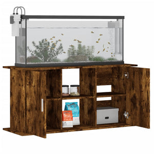 vidaXL Aquariumständer Räuchereiche 121x41x58 cm Holzwerkstoff