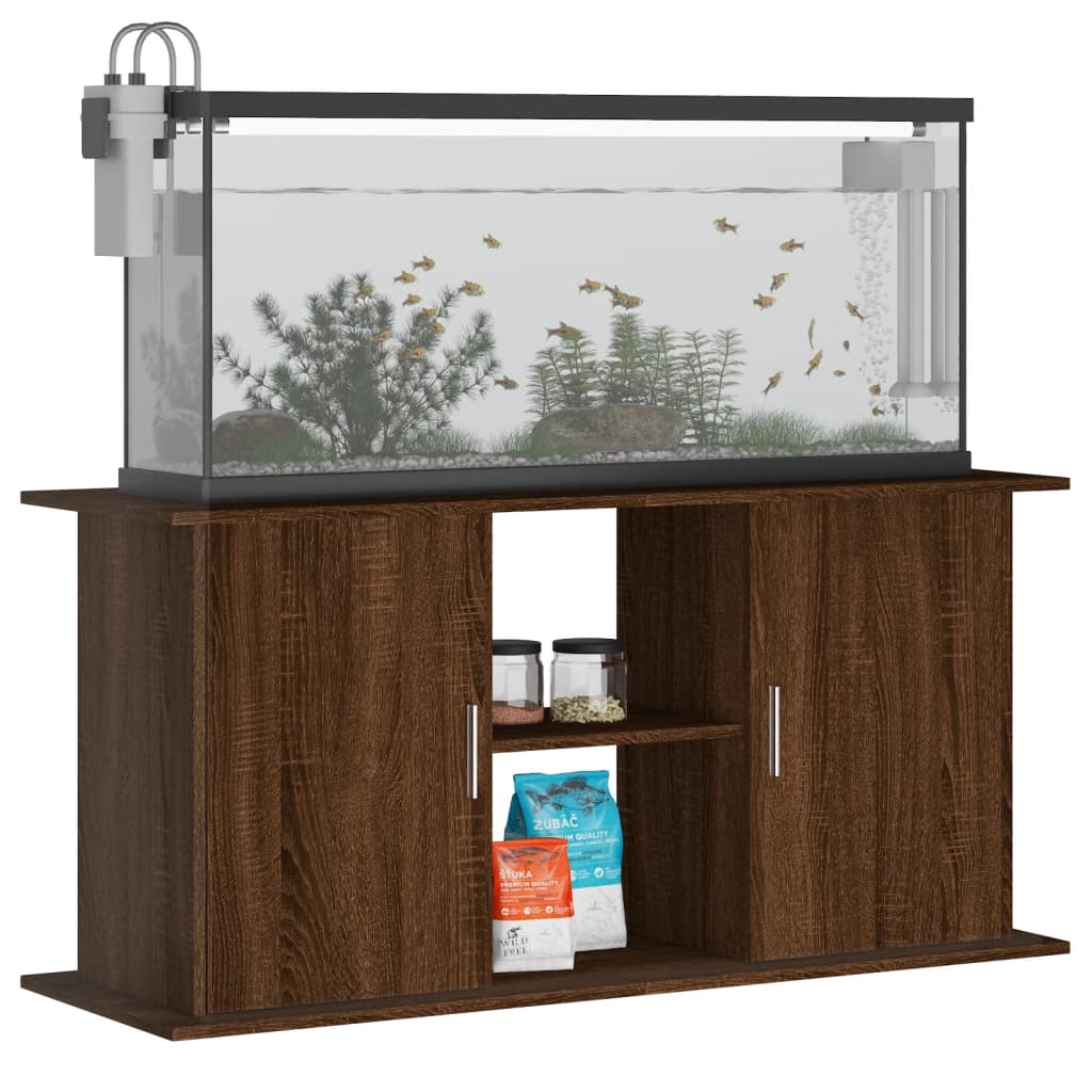 vidaXL Aquariumständer Braun Eichen-Optik 121x41x58 cm Holzwerkstoff