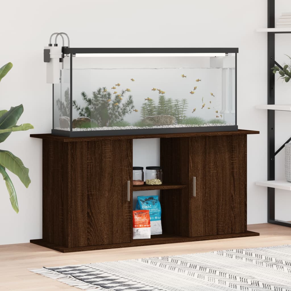 vidaXL Aquariumständer Braun Eichen-Optik 121x41x58 cm Holzwerkstoff