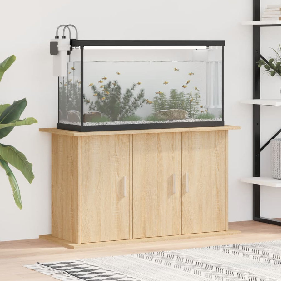 Aquariumständer Sonoma-Eiche 101x41x58 cm Holzwerkstoff Stilecasa