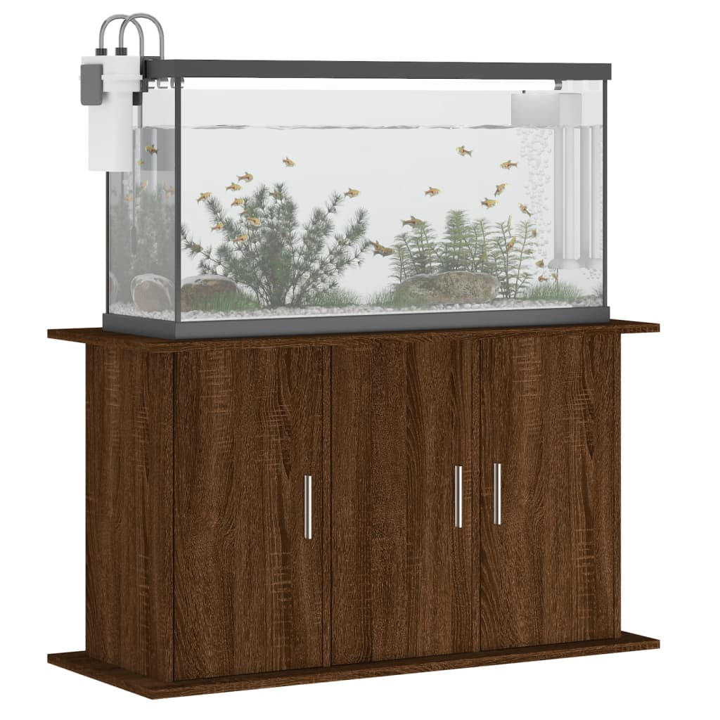 Aquariumständer Braun Eichen-Optik 101x41x58 cm Holzwerkstoff Stilecasa