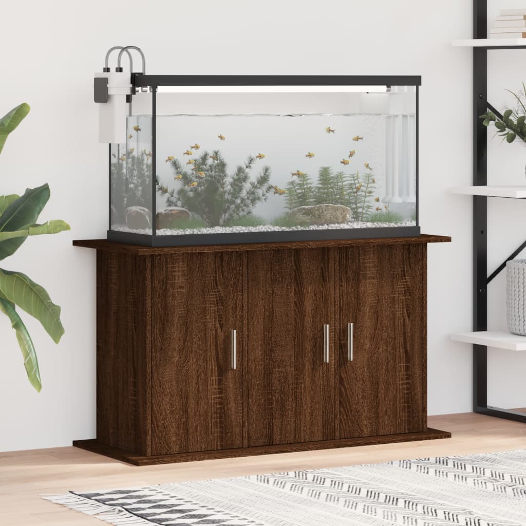 Aquariumständer Braun Eichen-Optik 101x41x58 cm Holzwerkstoff Stilecasa