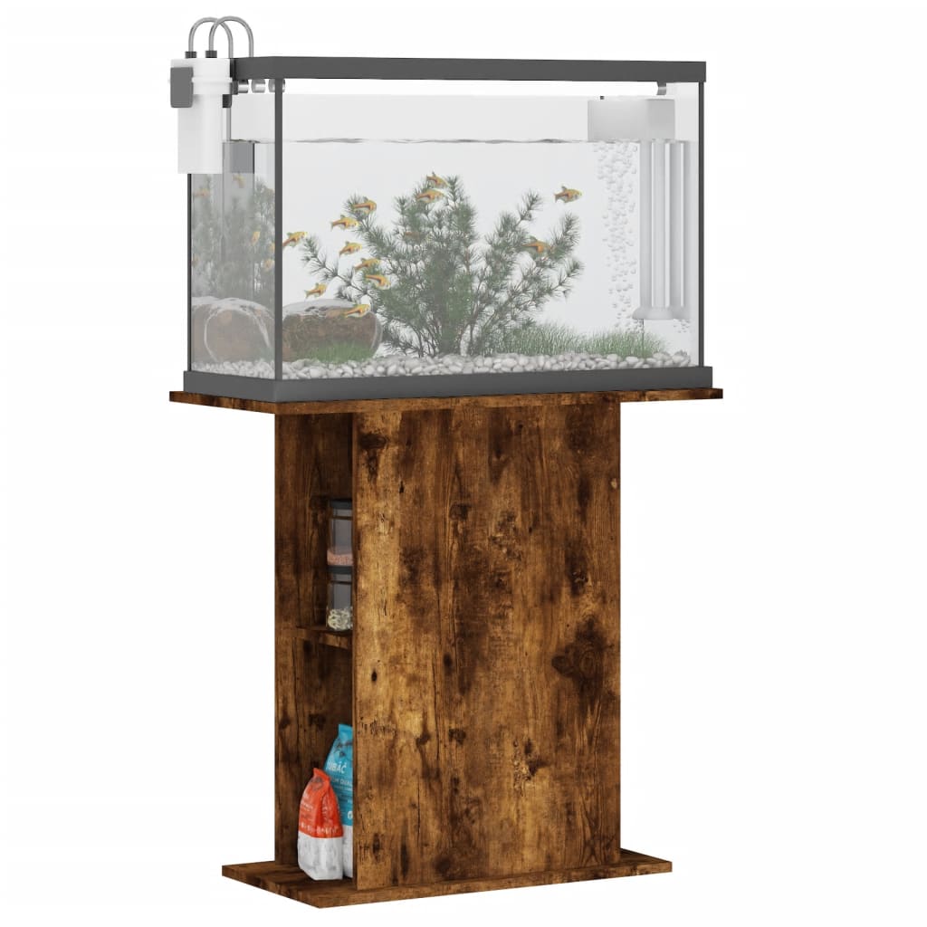 vidaXL Aquariumständer Räuchereiche 75x36x72,5 cm Holzwerkstoff