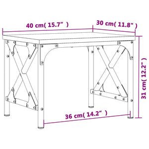 vidaXL Druckerständer Sonoma-Eiche 40x30x31 cm Holzwerkstoff