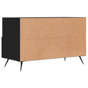 vidaXL TV-Schrank Schwarz 80x36x50 cm Holzwerkstoff