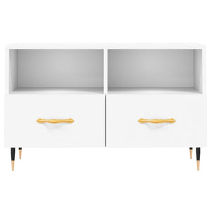 vidaXL TV-Schrank Weiß 80x36x50 cm Holzwerkstoff