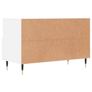 vidaXL TV-Schrank Weiß 80x36x50 cm Holzwerkstoff