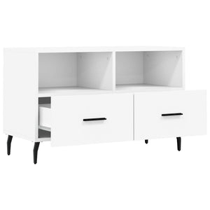 vidaXL TV-Schrank Weiß 80x36x50 cm Holzwerkstoff