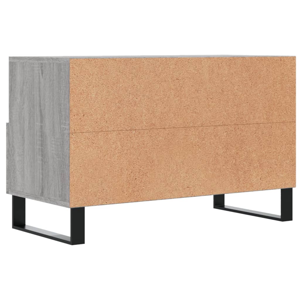 vidaXL TV-Schrank Grau Sonoma 80x36x50 cm Holzwerkstoff