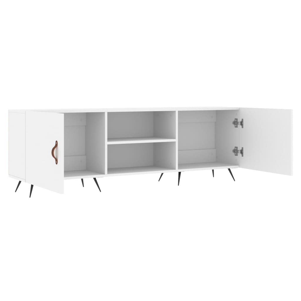 TV-Schrank Weiß 150x30x50 cm Holzwerkstoff Stilecasa