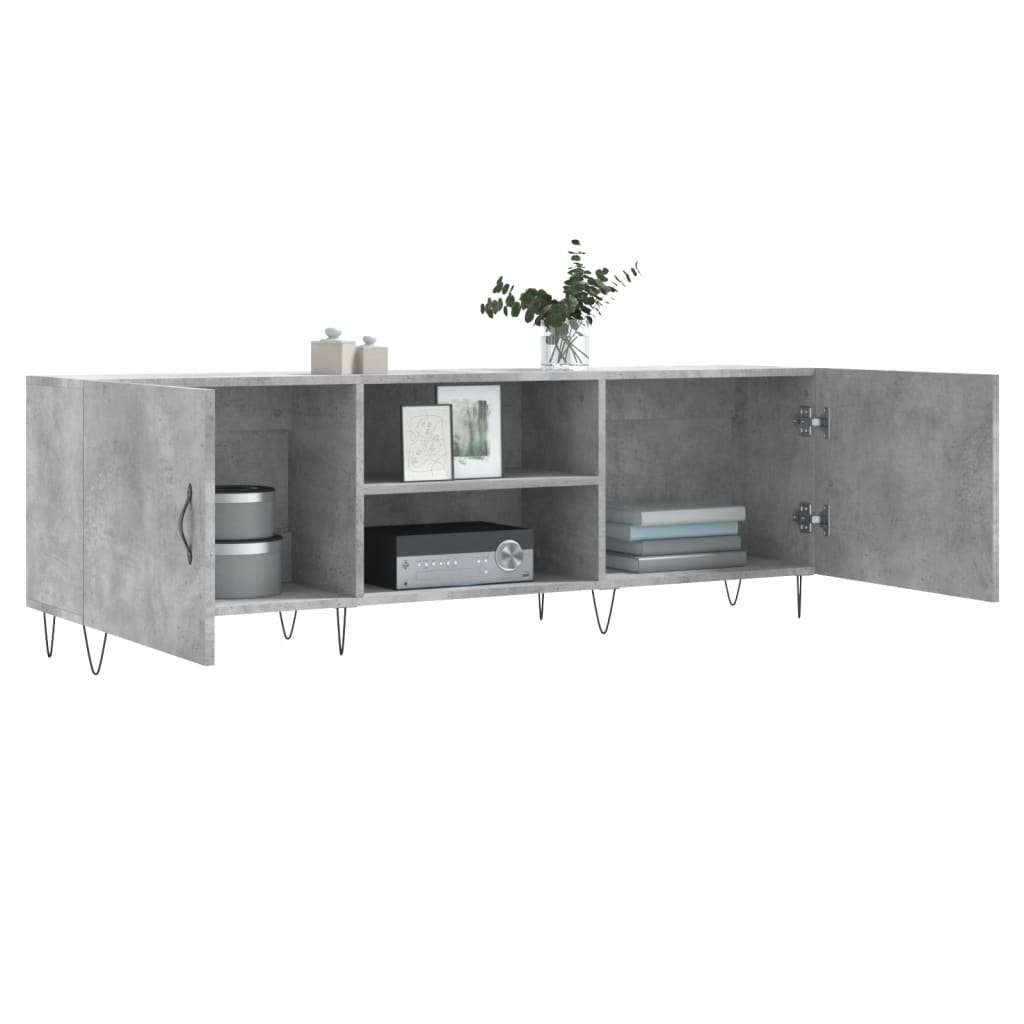 vidaXL TV-Schrank Betongrau 150x30x50 cm Holzwerkstoff