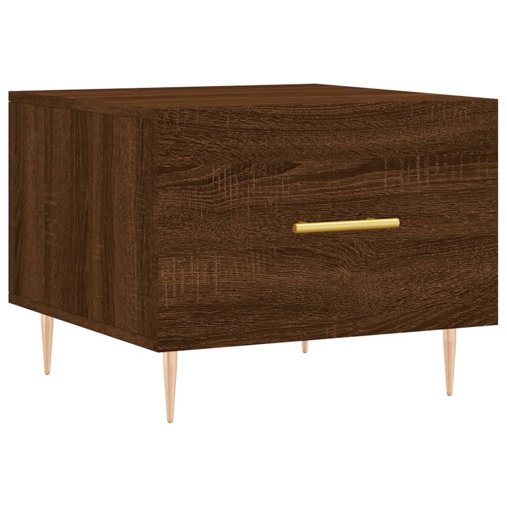 vidaXL Couchtisch Braun Eichen-Optik 50x50x40 cm Holzwerkstoff