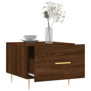 vidaXL Couchtisch Braun Eichen-Optik 50x50x40 cm Holzwerkstoff