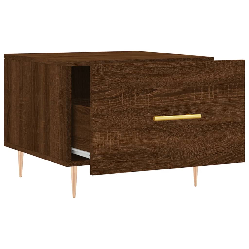 vidaXL Couchtisch Braun Eichen-Optik 50x50x40 cm Holzwerkstoff