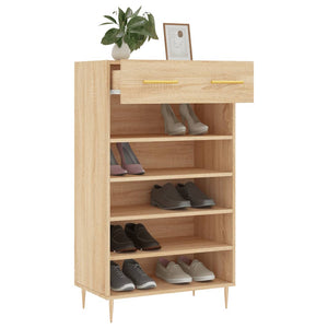 Schuhschrank Sonoma-Eiche 60x35x105 cm Holzwerkstoff