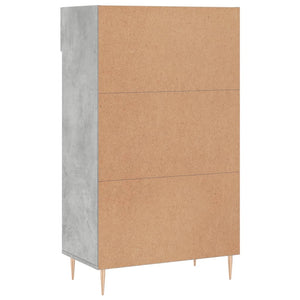 Schuhschrank Betongrau 60x35x105 cm Holzwerkstoff