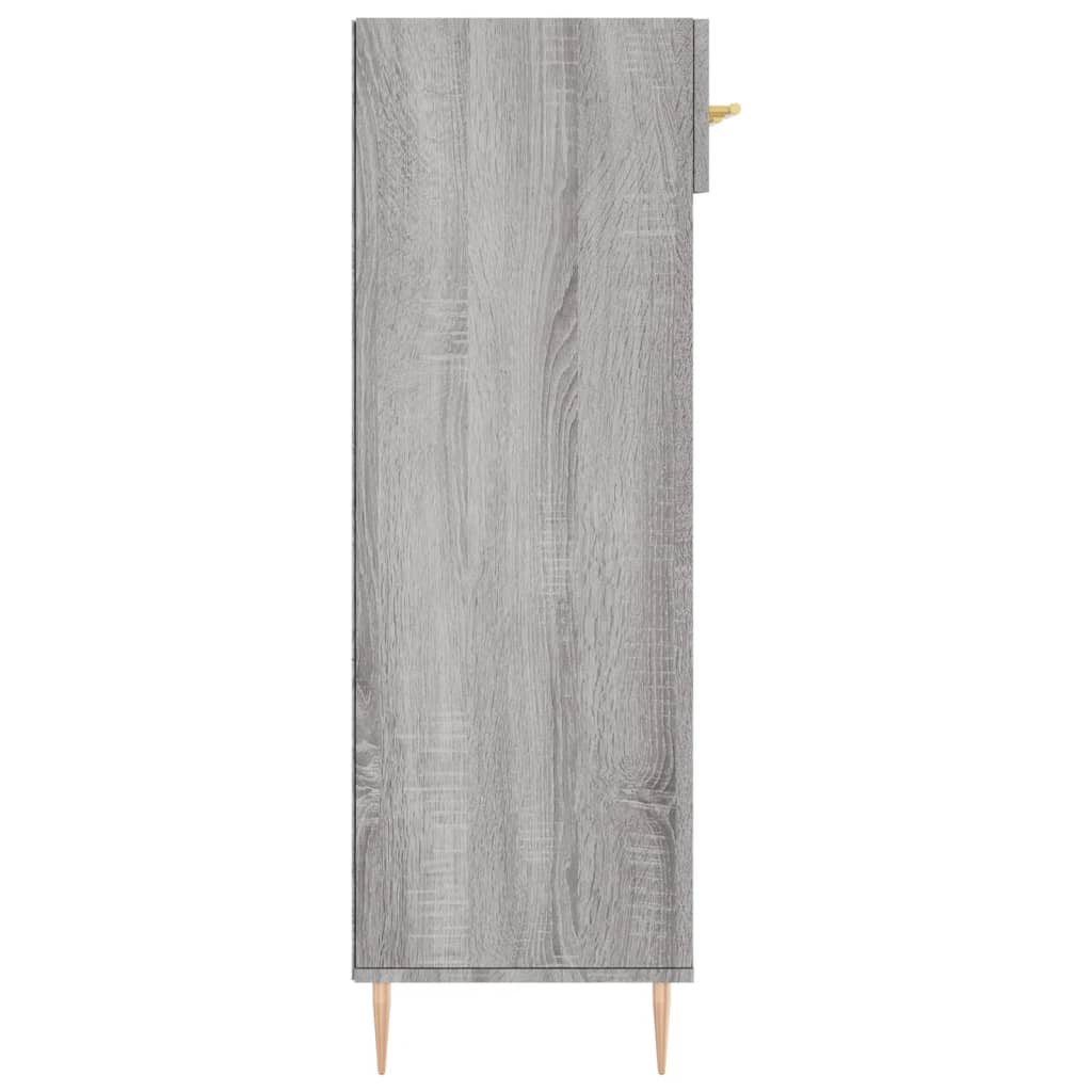 Schuhschrank Grau Sonoma 60x35x105 cm Holzwerkstoff