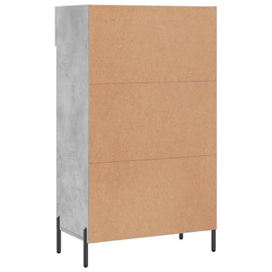 Schuhschrank Betongrau 60x35x105 cm Holzwerkstoff