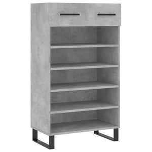 Schuhschrank Betongrau 60x35x105 cm Holzwerkstoff Stilecasa