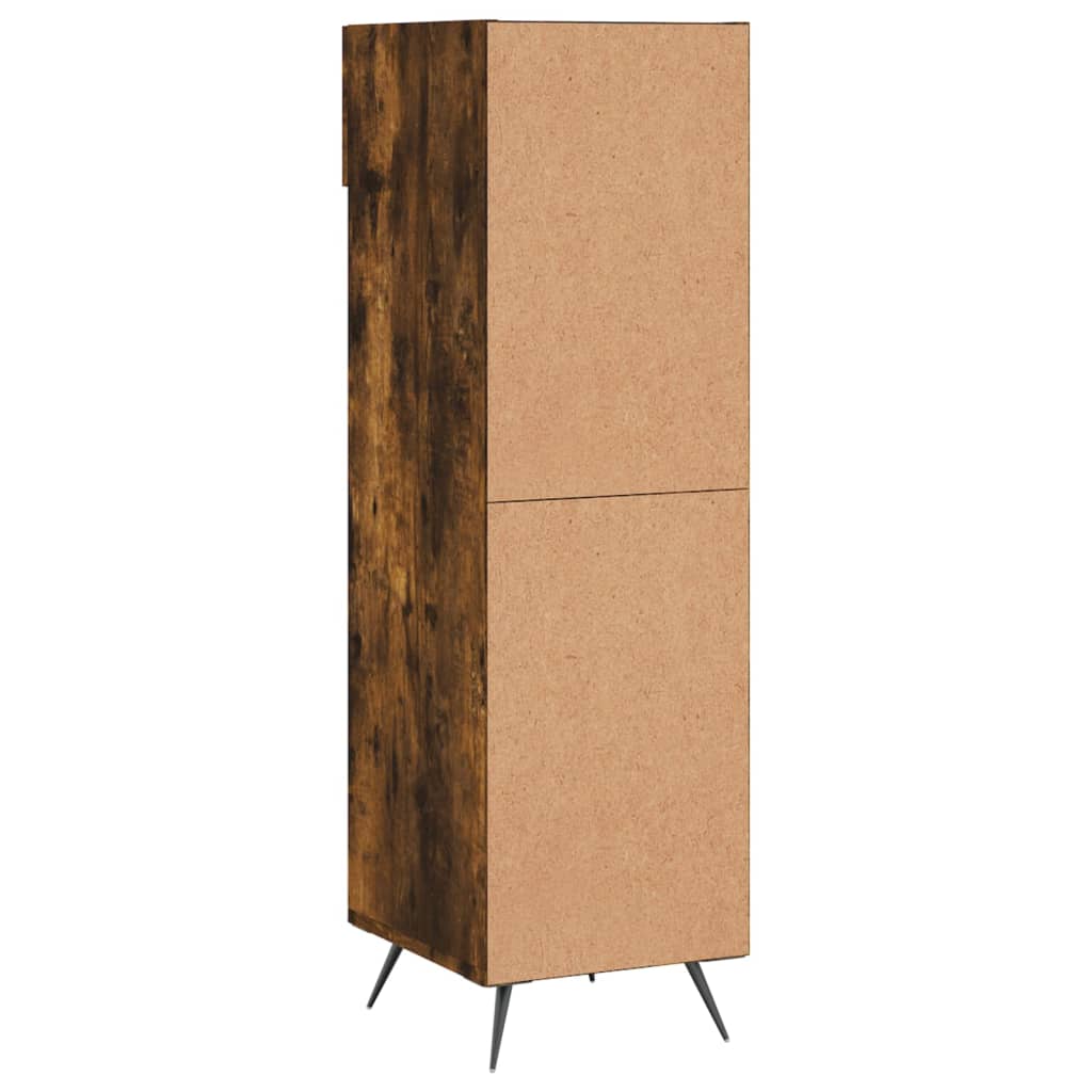 Schuhschrank Räuchereiche 30x35x105 cm Holzwerkstoff