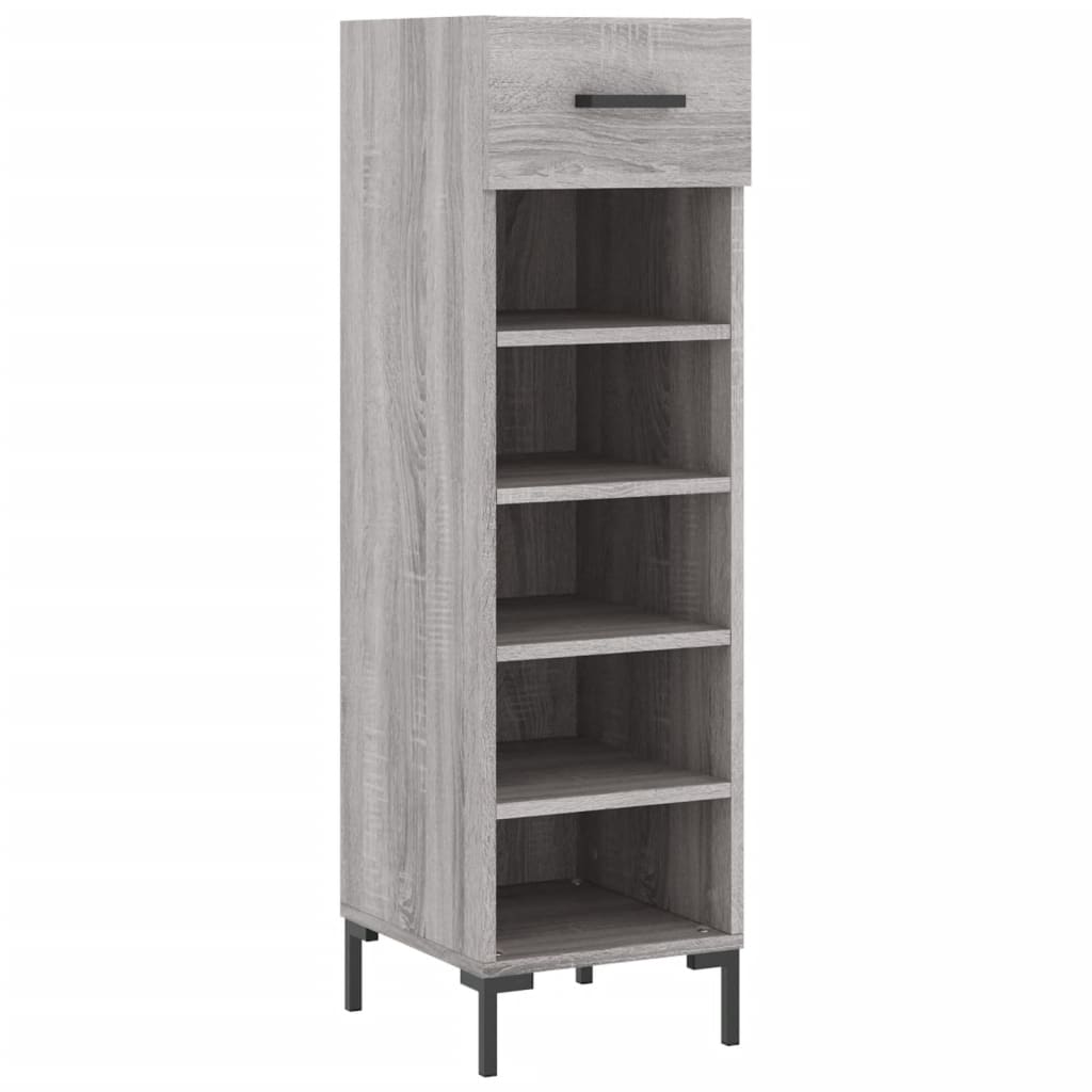 Schuhschrank Grau Sonoma 30x35x105 cm Holzwerkstoff